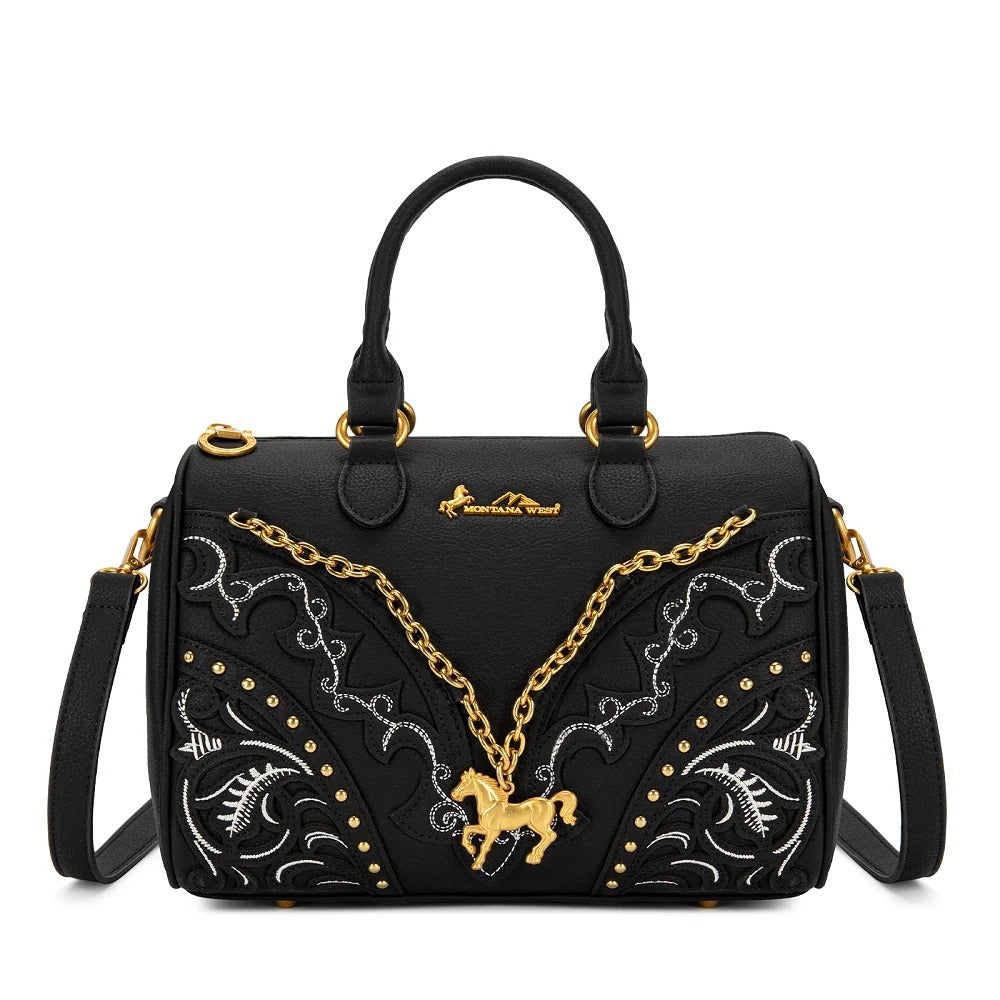The Pony Pendant Purse in Black Beauty