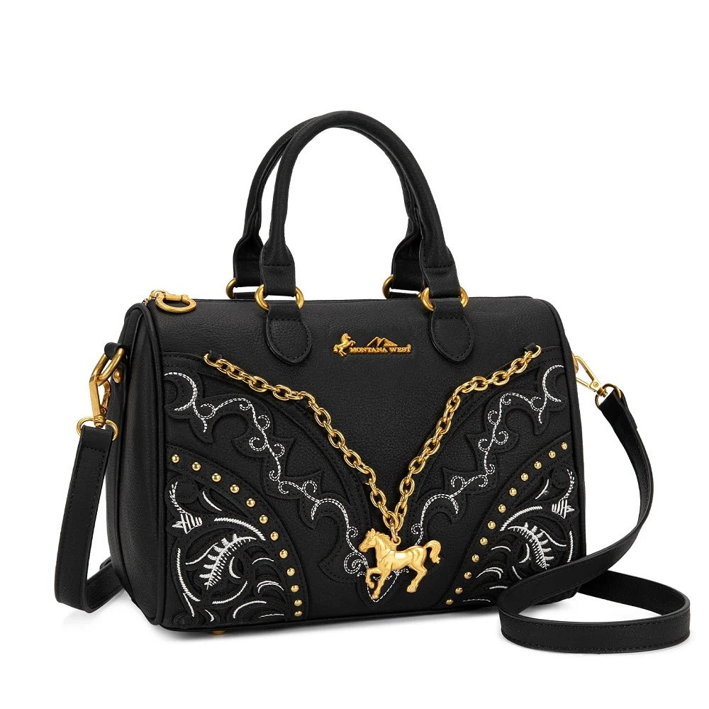 The Pony Pendant Purse in Black Beauty