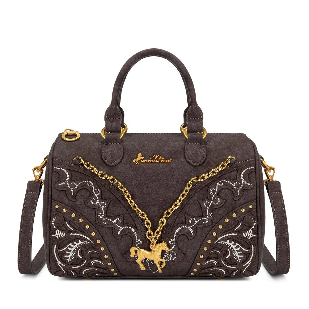 The Pony Pendant Purse in Dark Bay