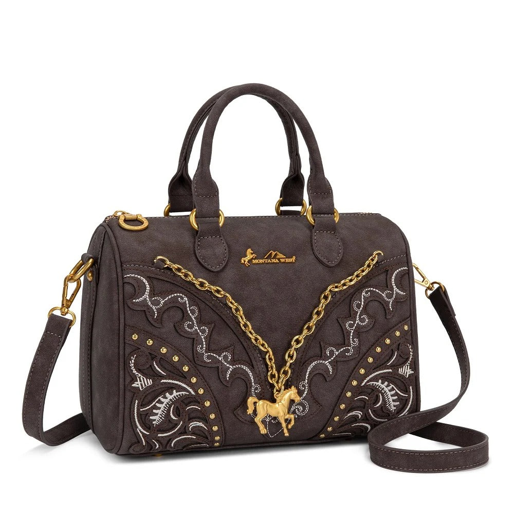 The Pony Pendant Purse in Dark Bay