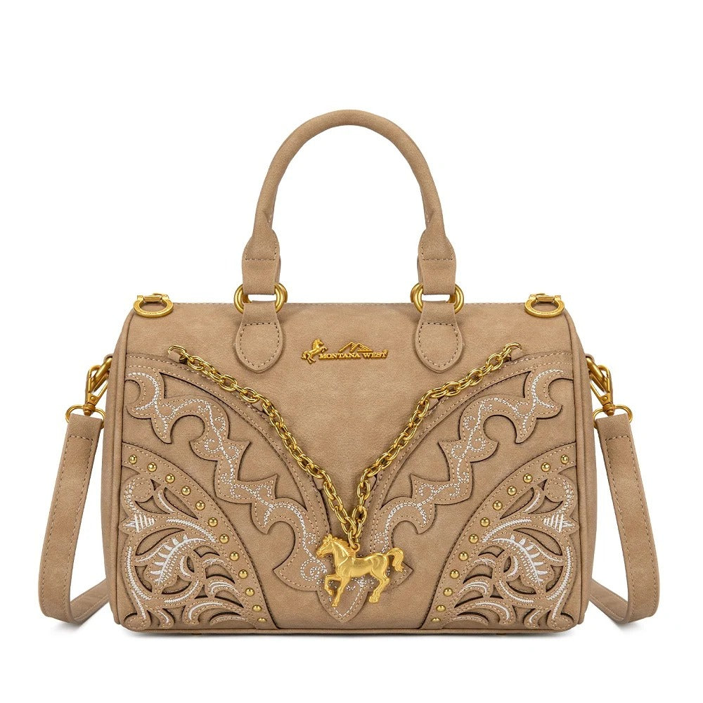 The Pony Pendant Purse in Buckskin