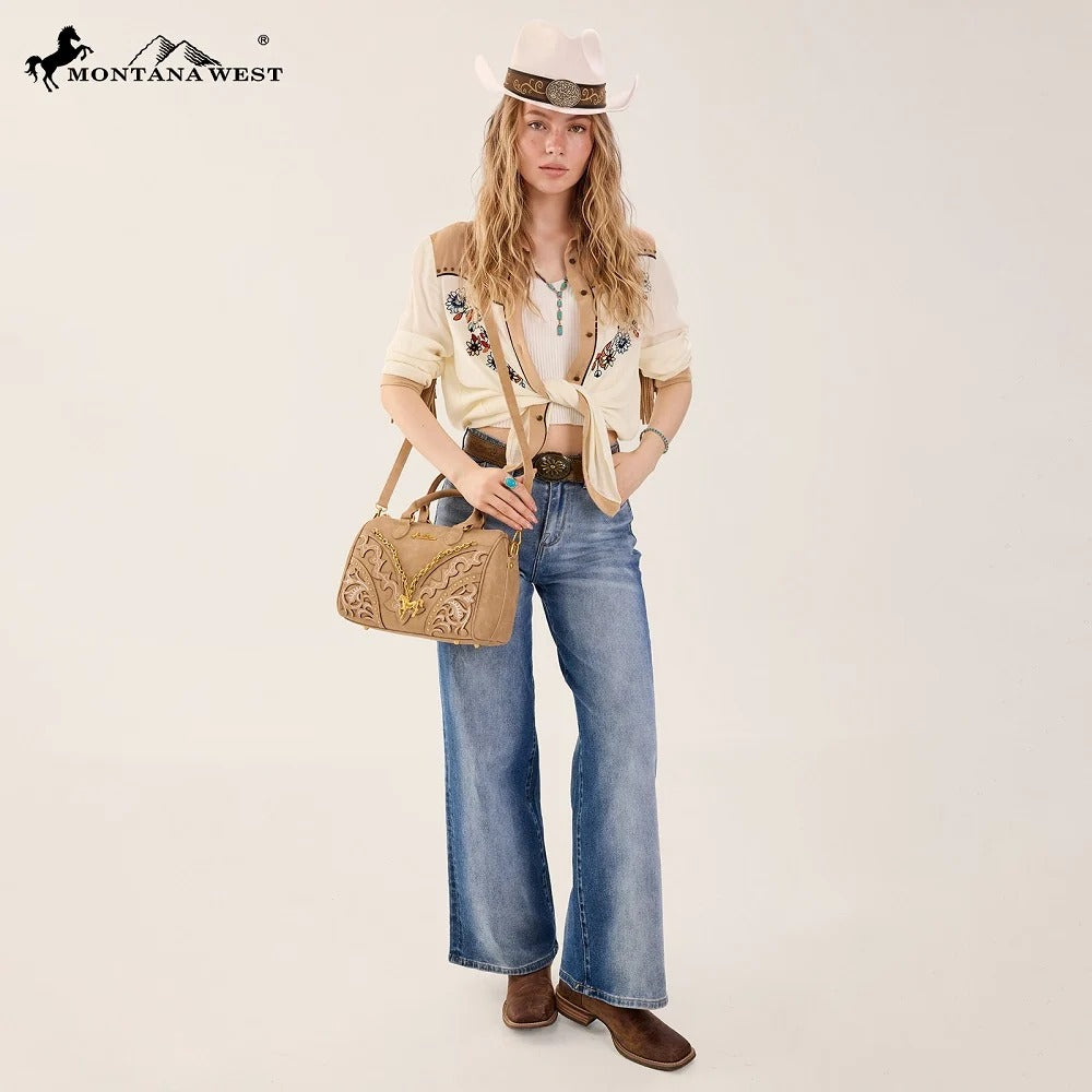 The Pony Pendant Purse in Buckskin
