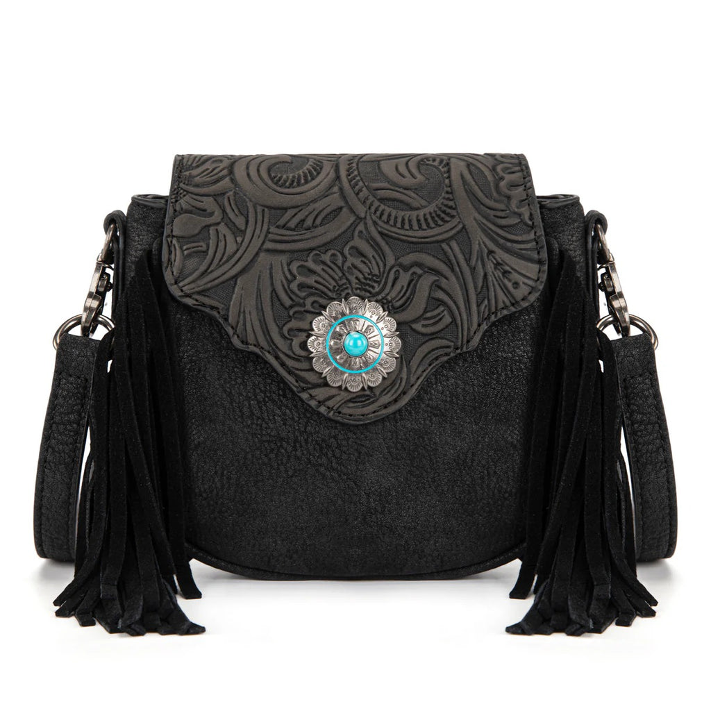 The Mini Black Beauty Concho Purse by Montana West