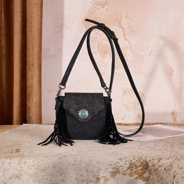 The Mini Black Beauty Concho Purse by Montana West