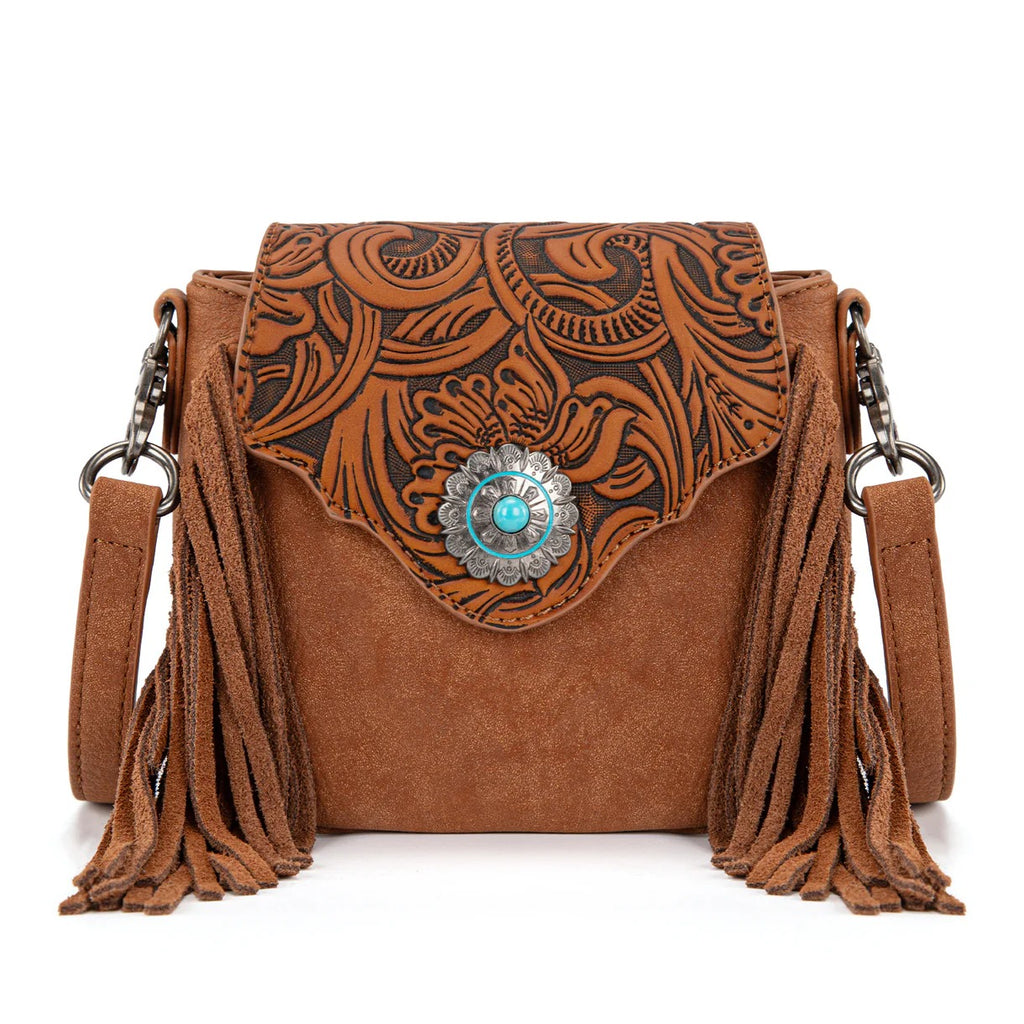 The Mini Chestnut Concho Purse by Montana West