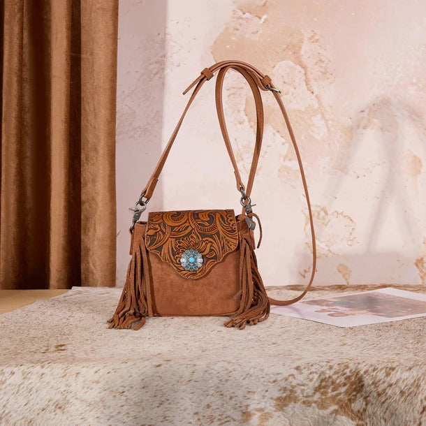 The Mini Chestnut Concho Purse by Montana West