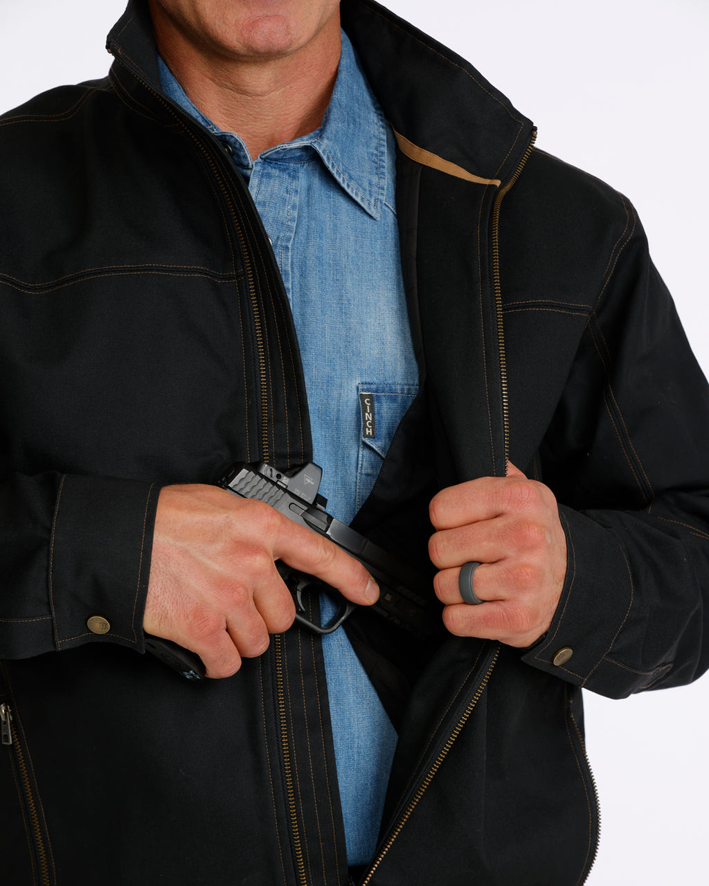 The Midnight Rider Men's Canvas Jacket by Cinch