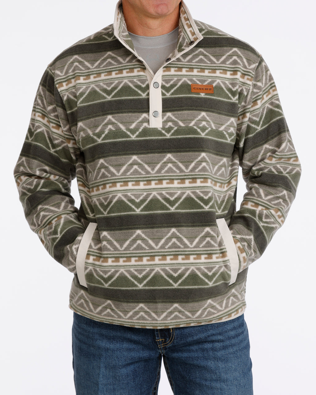 The Texarkana Polar Fleece Snap Up Men's Sweater by Cinch