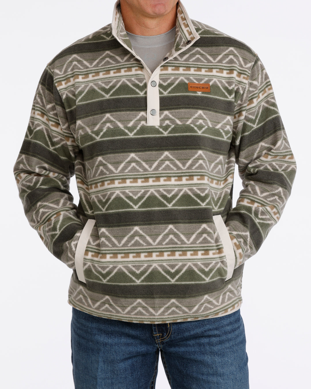 The Texarkana Polar Fleece Snap Up Men's Sweater by Cinch