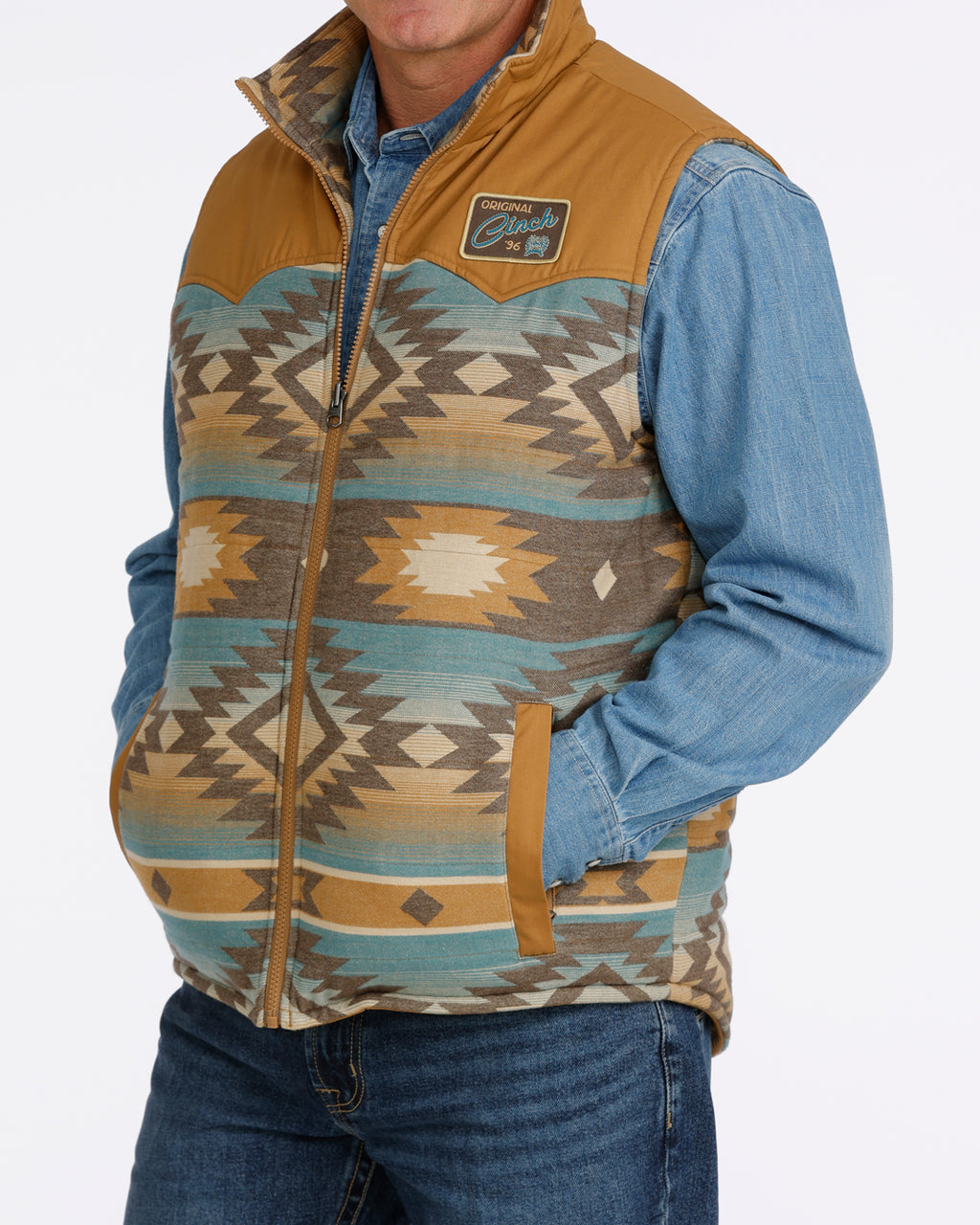 The Albuquerque At Noon Men's Reversible Vest by Cinch