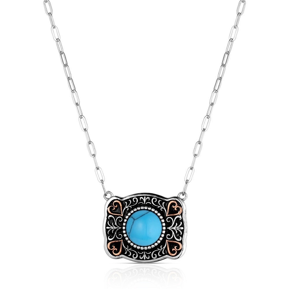 The Baby Blue Buckle Necklace by Montana Silversmiths (Copy)