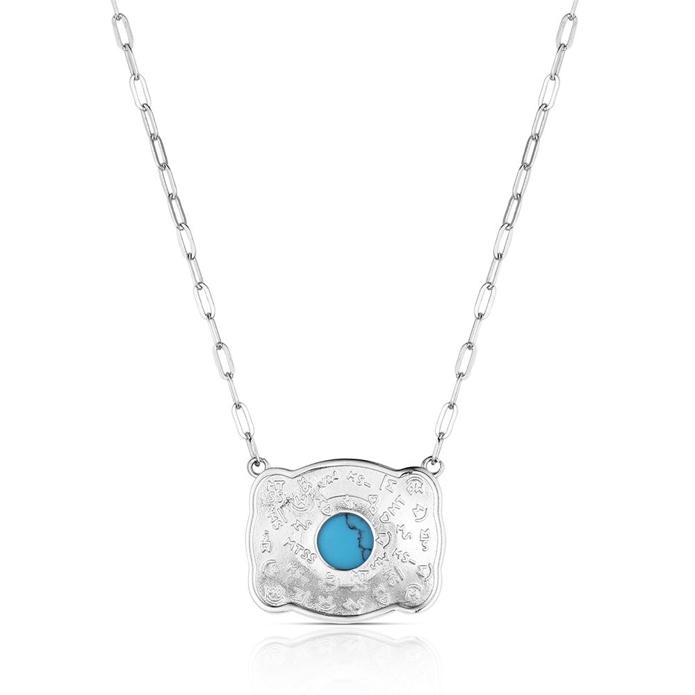 The Baby Blue Buckle Necklace by Montana Silversmiths (Copy)