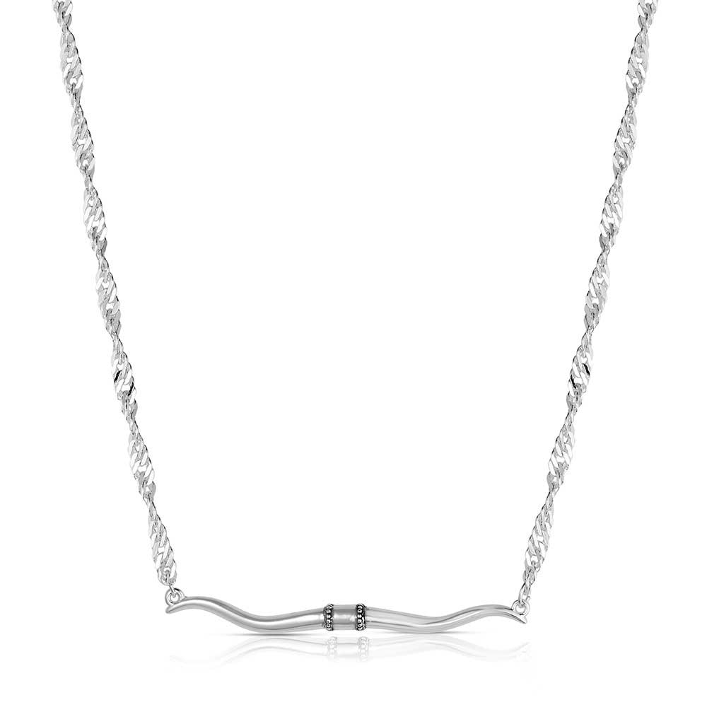 The Silhouette Longhorn Necklace by Montana Silversmiths
