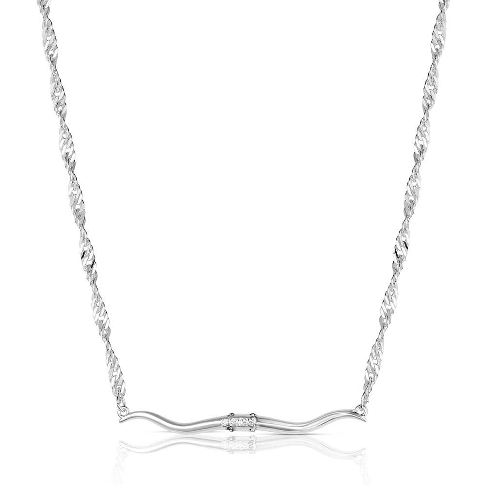 The Silhouette Longhorn Necklace by Montana Silversmiths