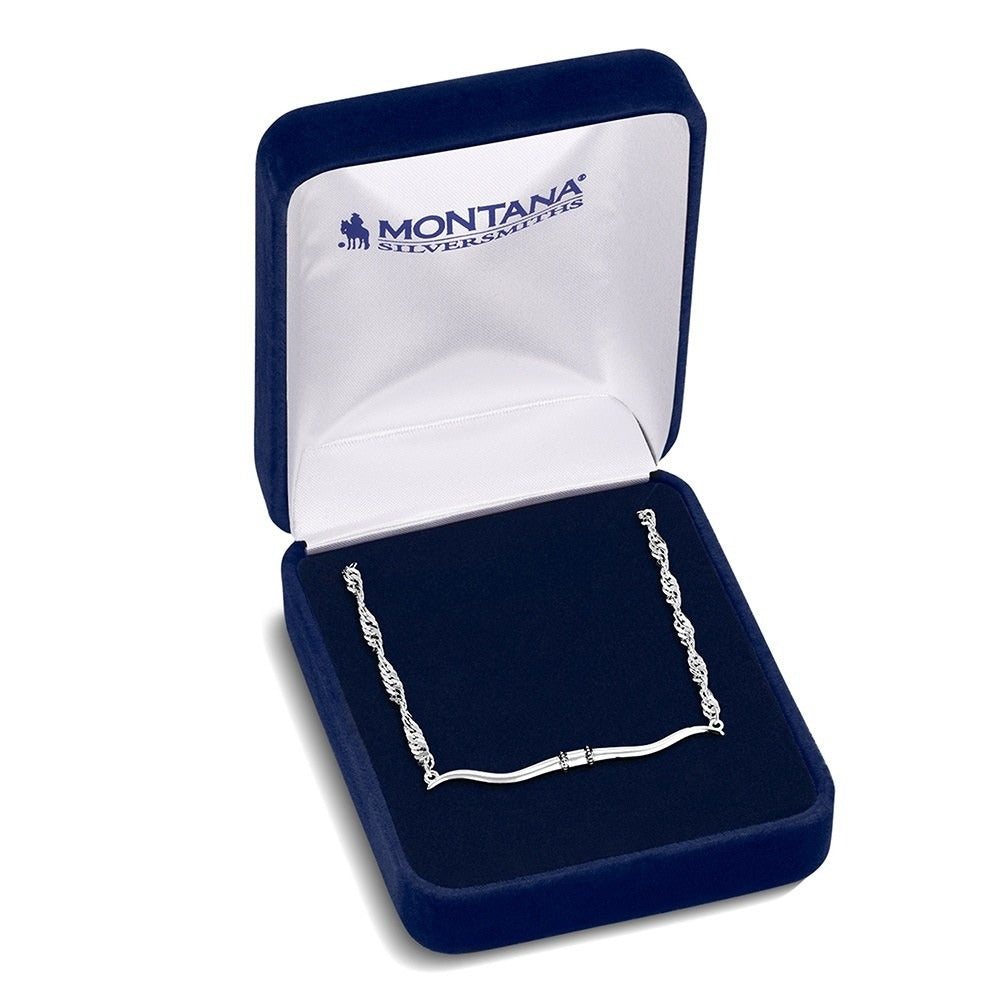 The Silhouette Longhorn Necklace by Montana Silversmiths