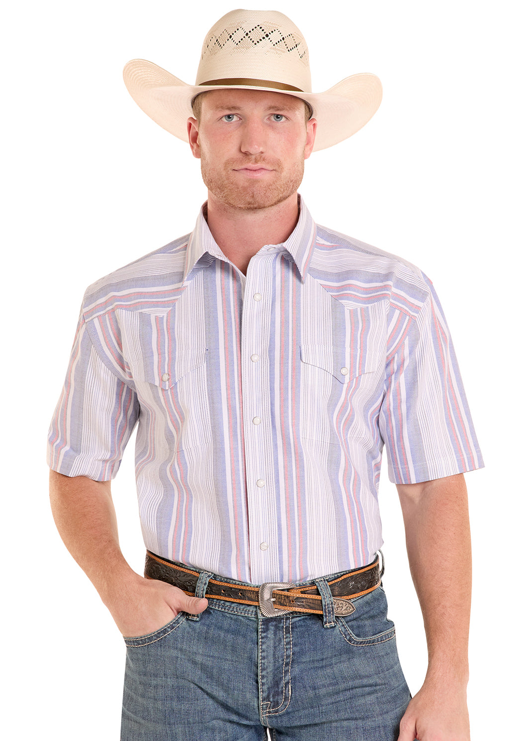 The Texas Stripe S/S Pearl Snap by Panhandle