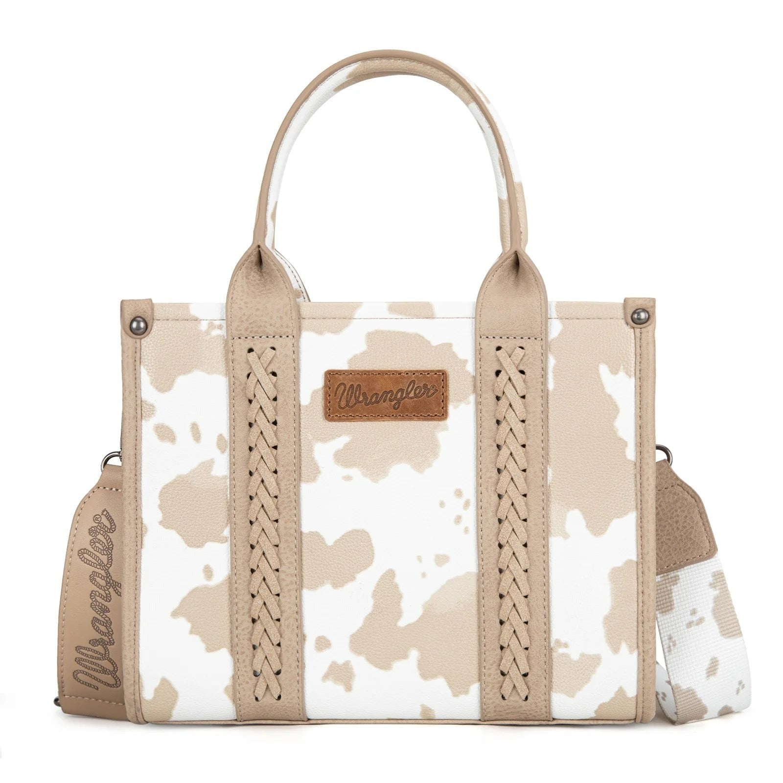 The Dairy Delight Wrangler Mini Tote Purse in Tan