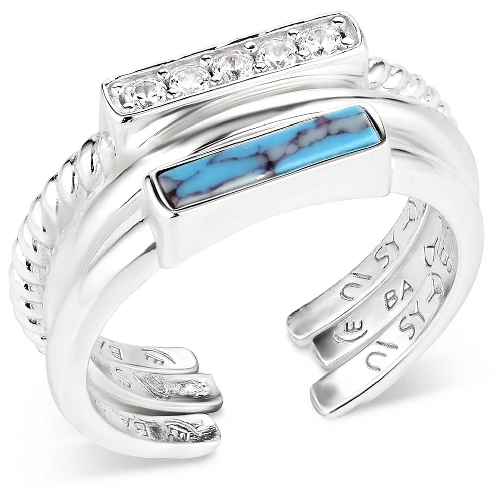 The Triple Threat 3 Pcs Ring Stack by Montana Silversmiths