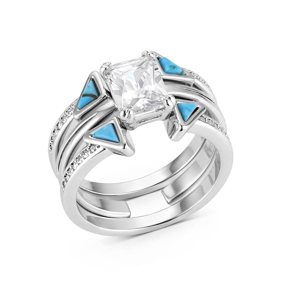 The Skyline 3 Pcs Ring Stack by Montana Silversmiths