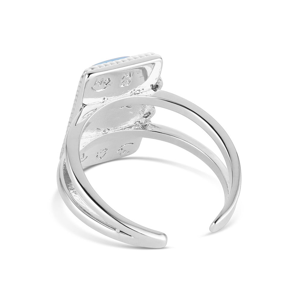 The Summer Rain Turquoise Ring by Montana Silversmiths