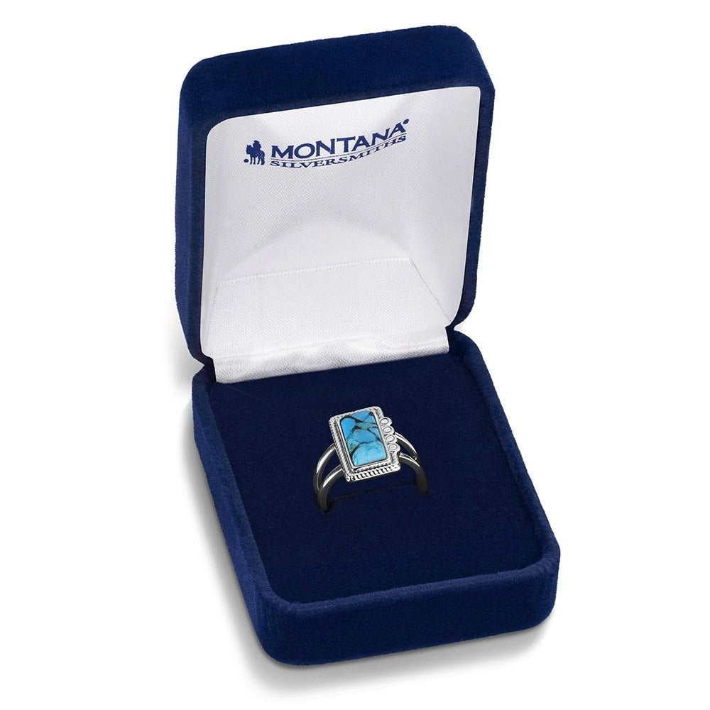 The Summer Rain Turquoise Ring by Montana Silversmiths