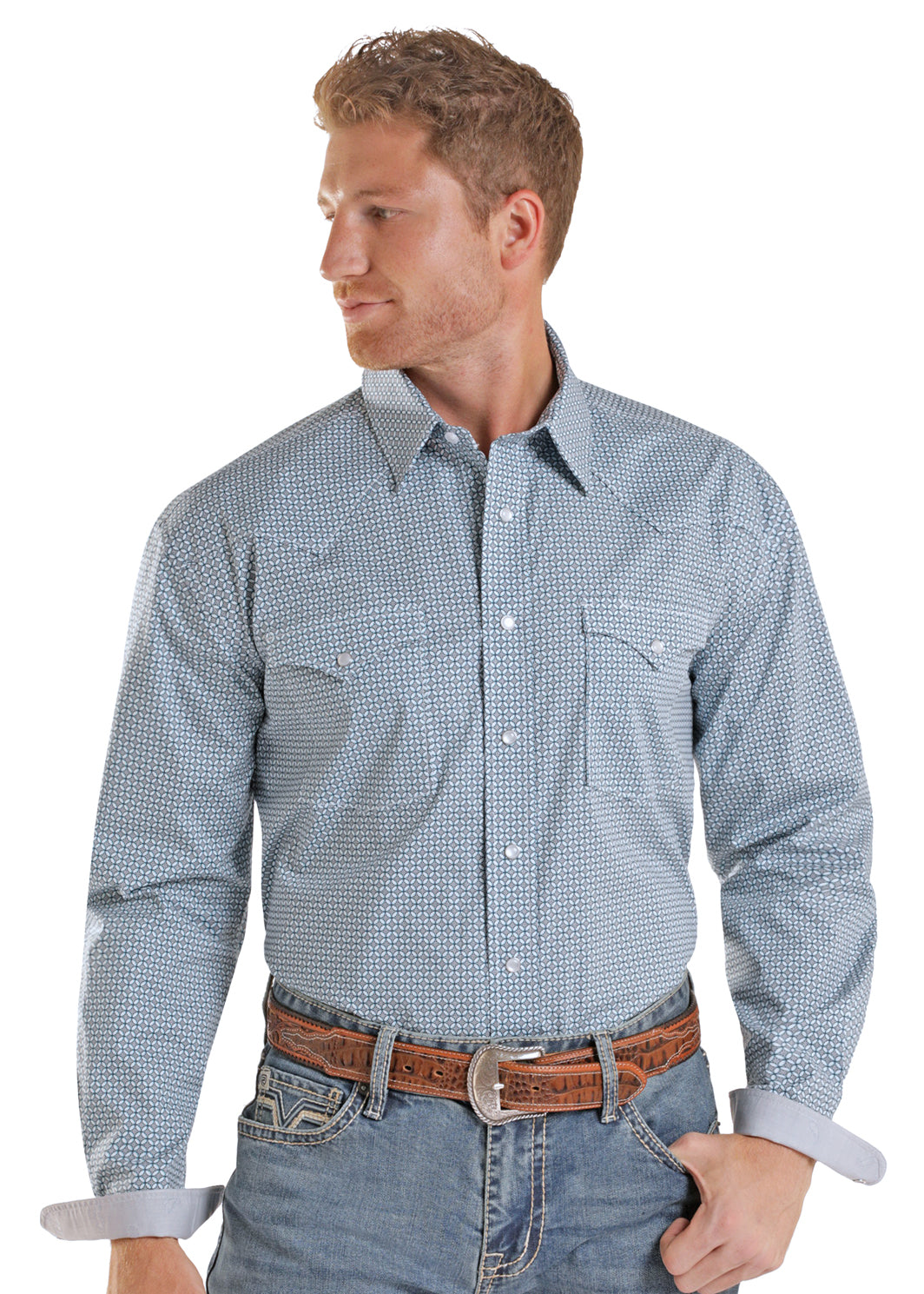 The Amarillo by Morning L/S Rough Stock Pearl Snap by Panhandle Slim