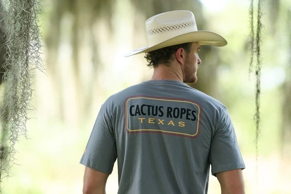 The Cactus Ropes T-Shirt by Hooey in Dk Grey