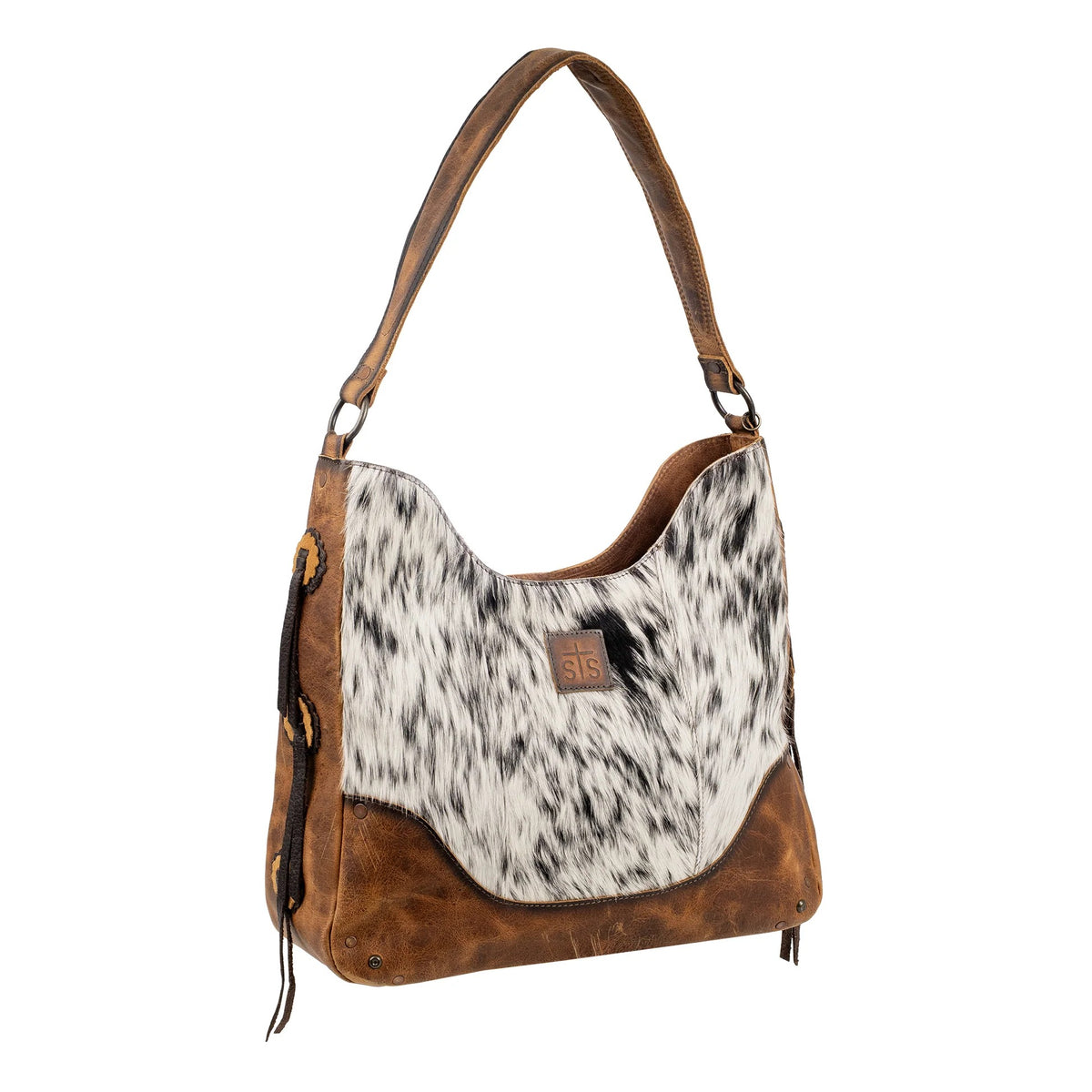 The Guadalupe Cowhide Hobo Bag by STS Ranch