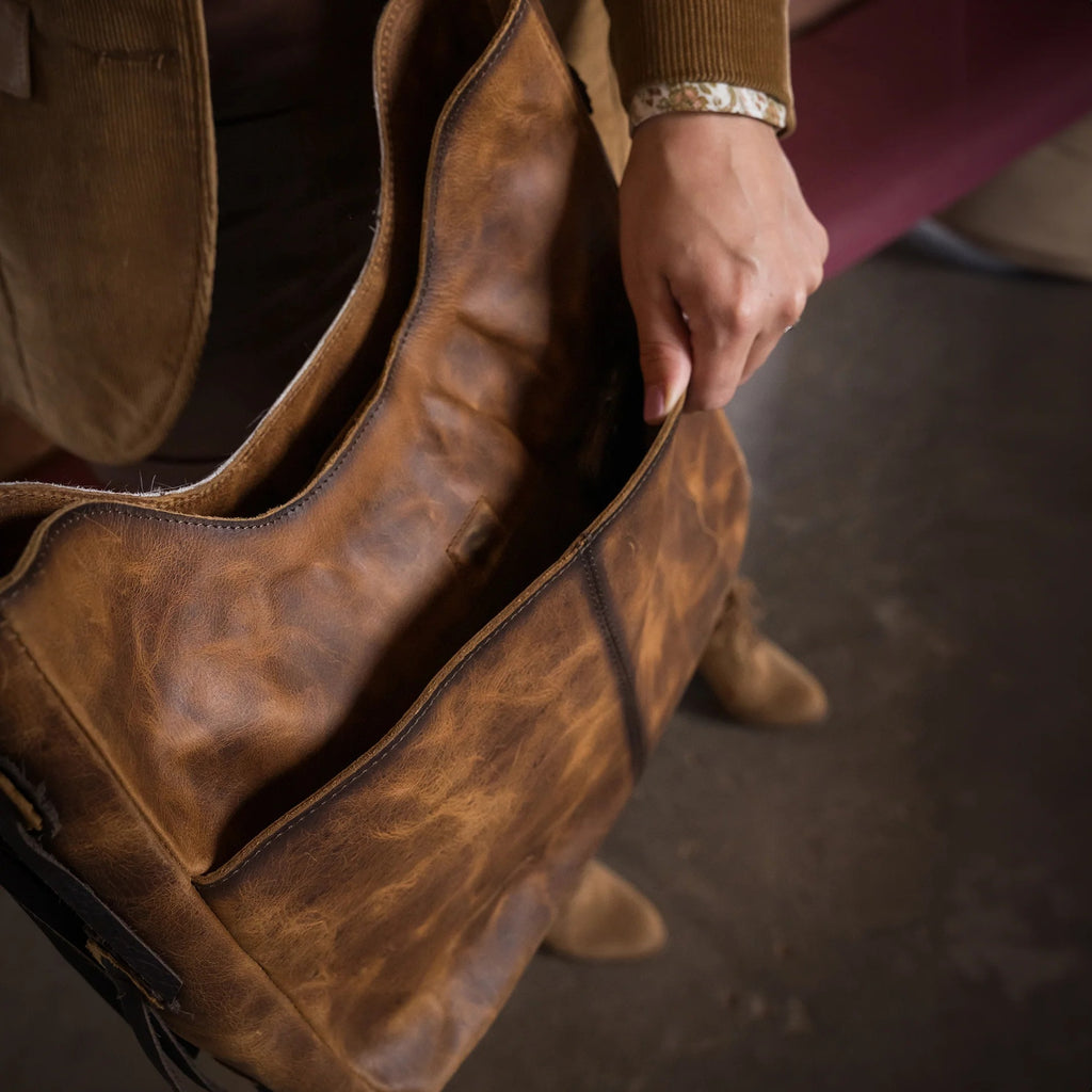 The Guadalupe Cowhide Hobo Bag by STS Ranch