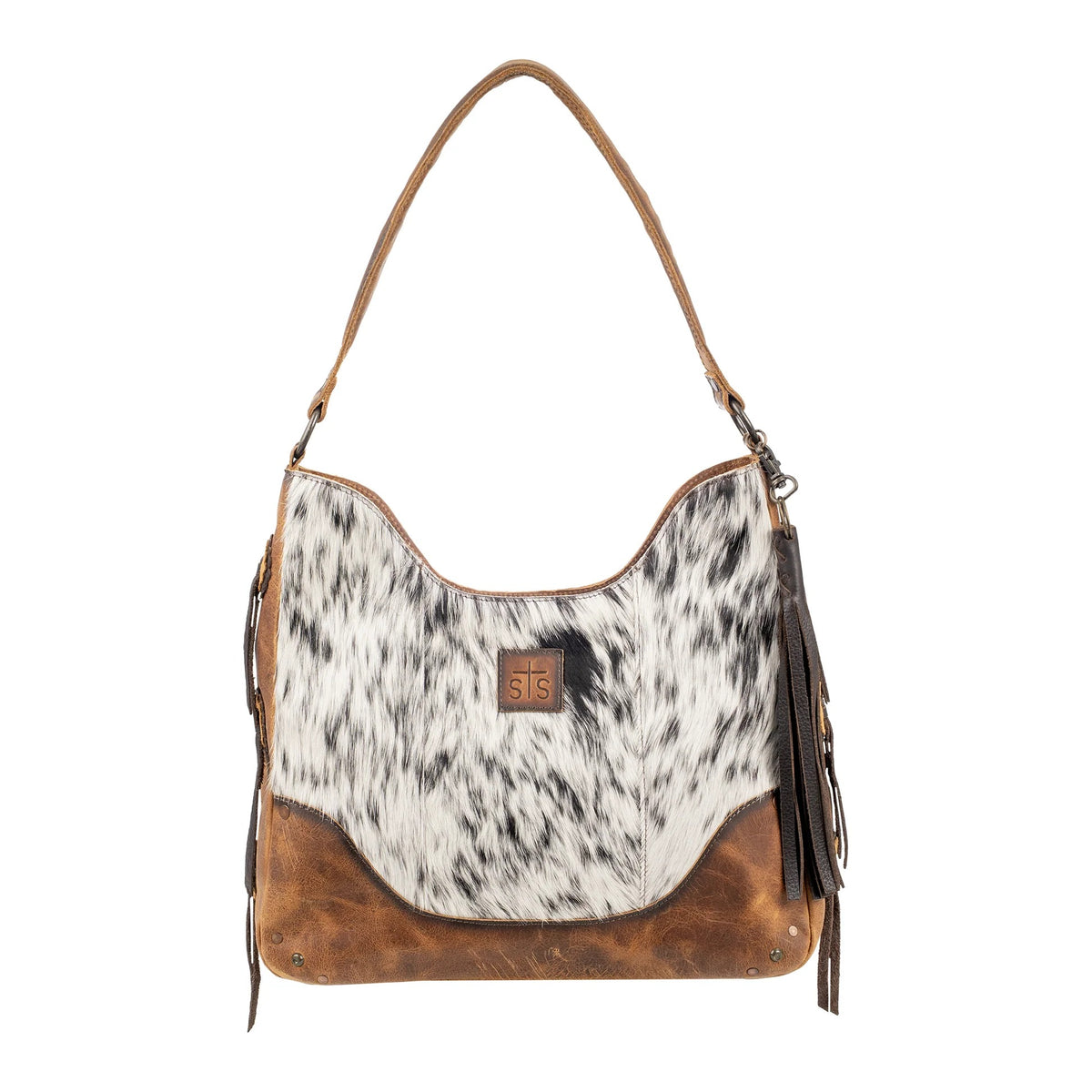 The Guadalupe Cowhide Hobo Bag by STS Ranch