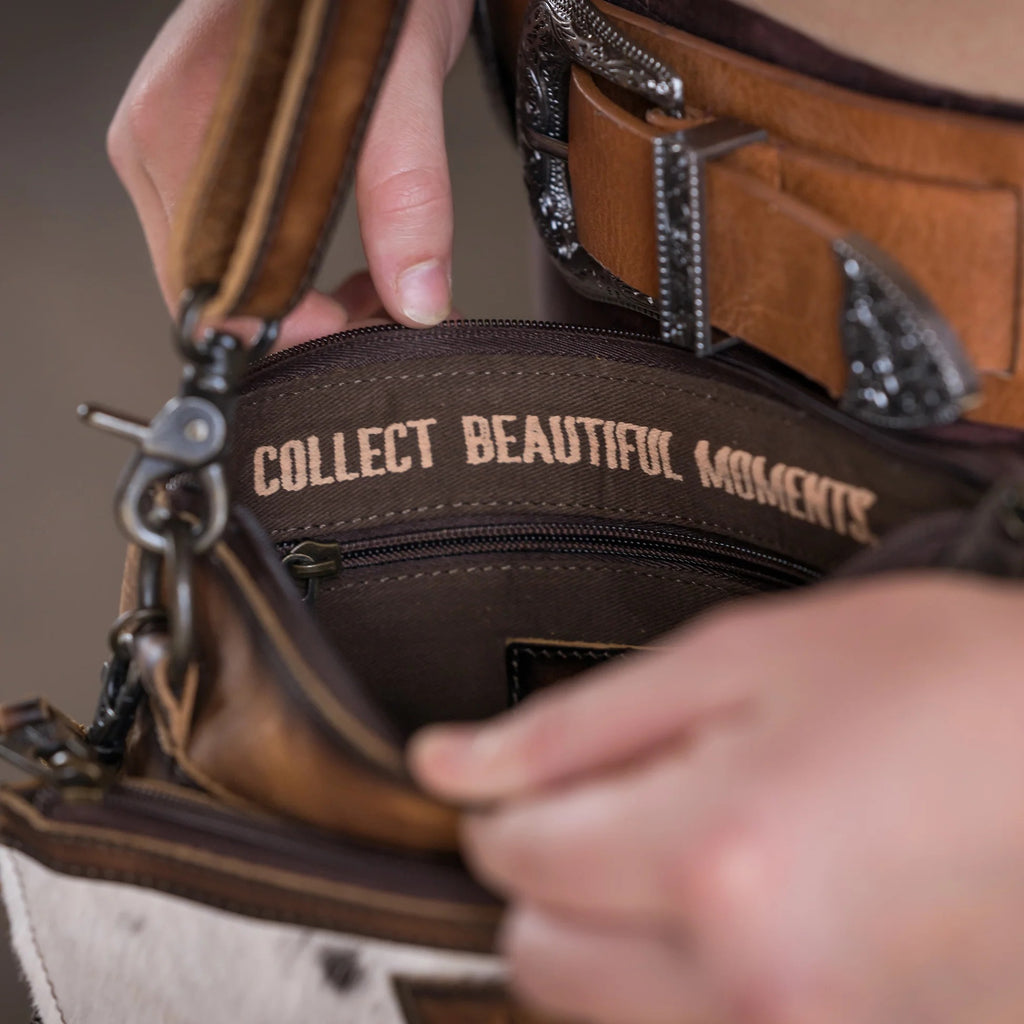 The Guadalupe Cowhide Lily Crossbody Bag by STS Ranch