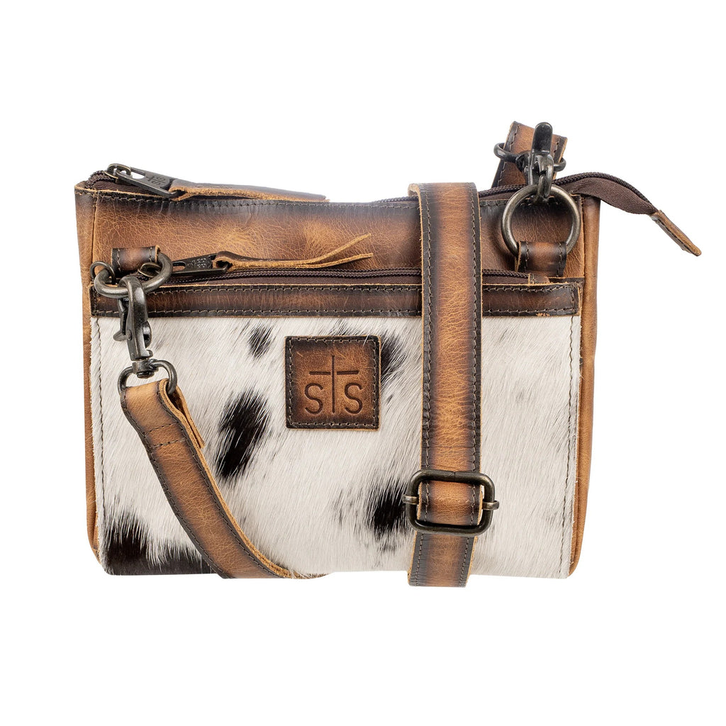 The Guadalupe Cowhide Lily Crossbody Bag by STS Ranch