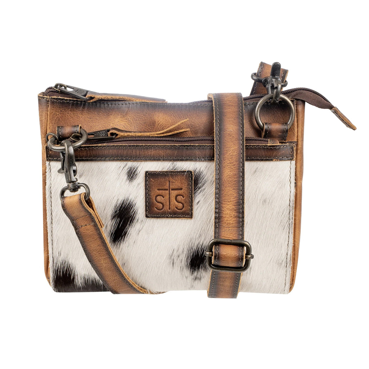 The Guadalupe Cowhide Lily Crossbody Bag by STS Ranch