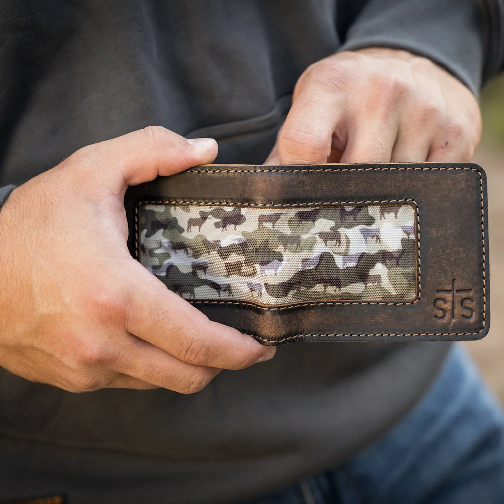 The Bull Camo Men's Wallet By STS Ranch
