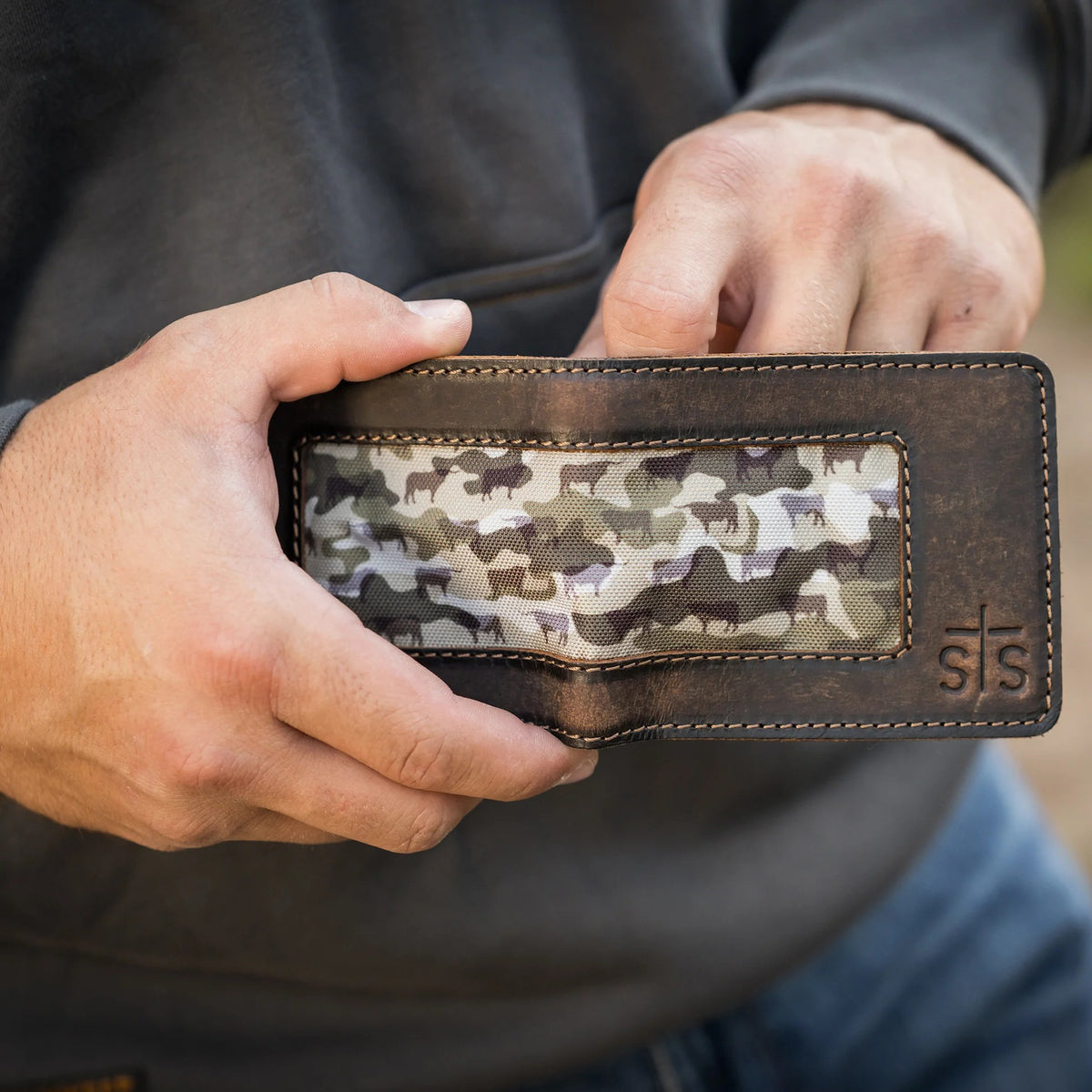 The Bull Camo Men's Wallet By STS Ranch
