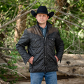 The Ransom Black w Leather Yoke Jacket By STS Ranch