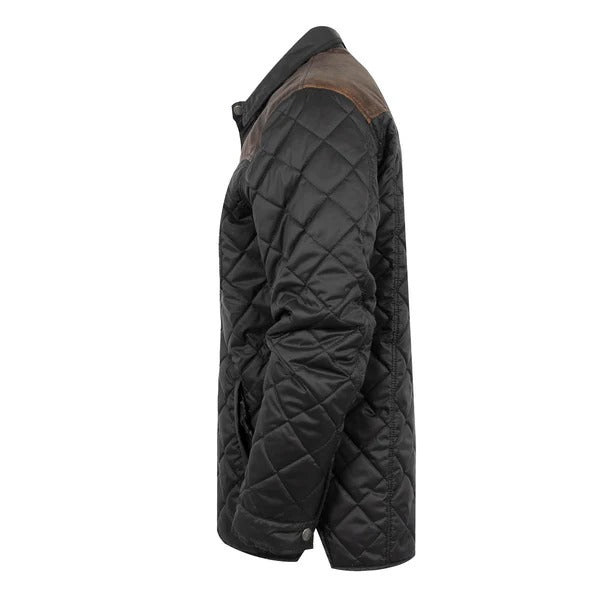 The Ransom Black w Leather Yoke Jacket By STS Ranch