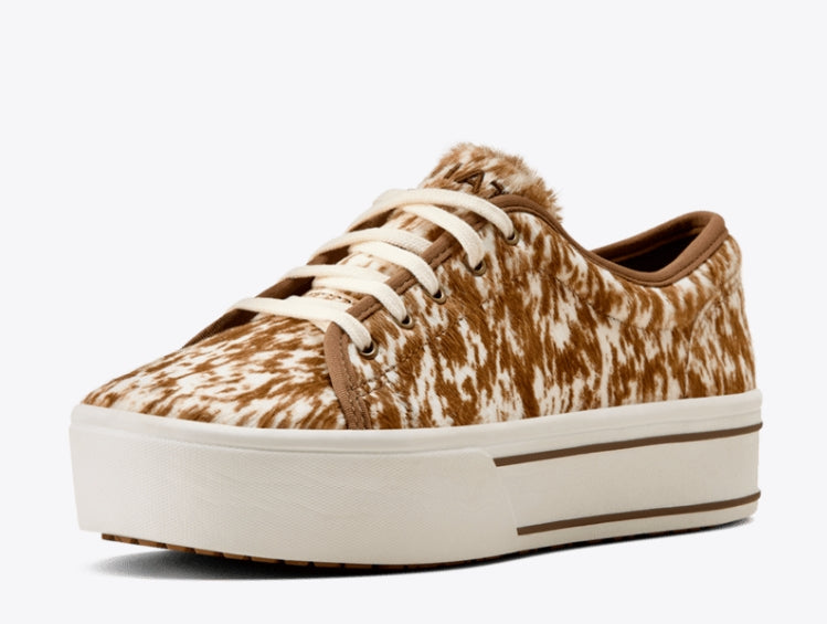 Skyler Sneaker by Ariat in Brown Speckled Cow Print