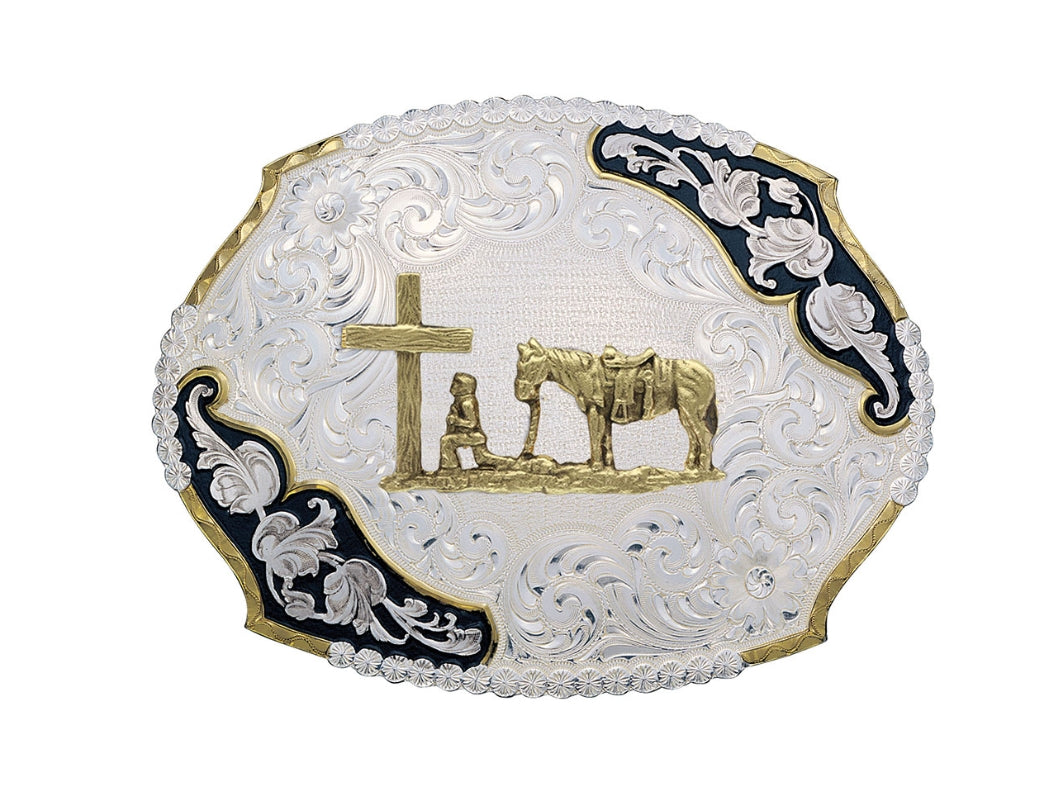For His Glory Buckle by Montana Sliversmiths