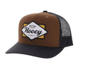 "Diamond" Hooey Hat Brown & Black w/Patch