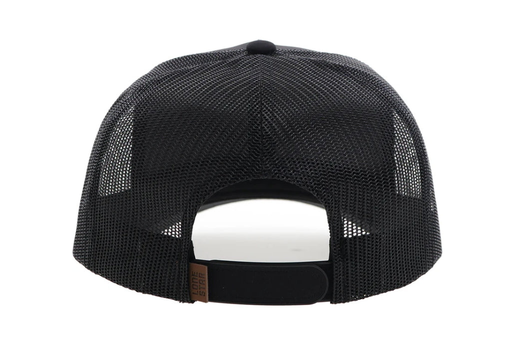 "Lone Star" Hat Black w/Leather Patch