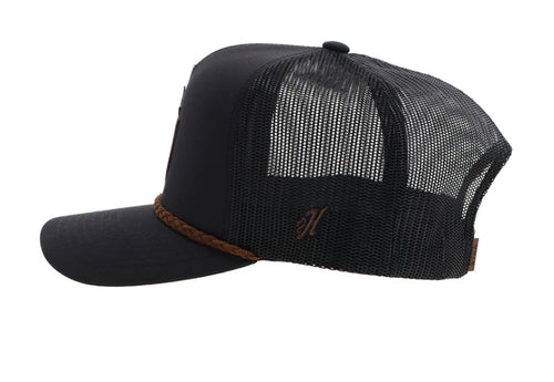 "Lone Star" Hat Black w/Leather Patch