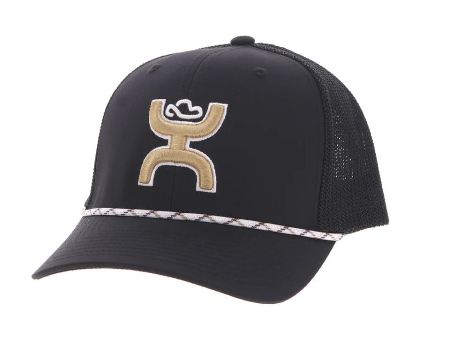 "Sterling" Black w/ Tan & White Hooey Logo