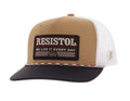 "Resistol" Hat Tan & White w/Black & Red Patch By Hooey