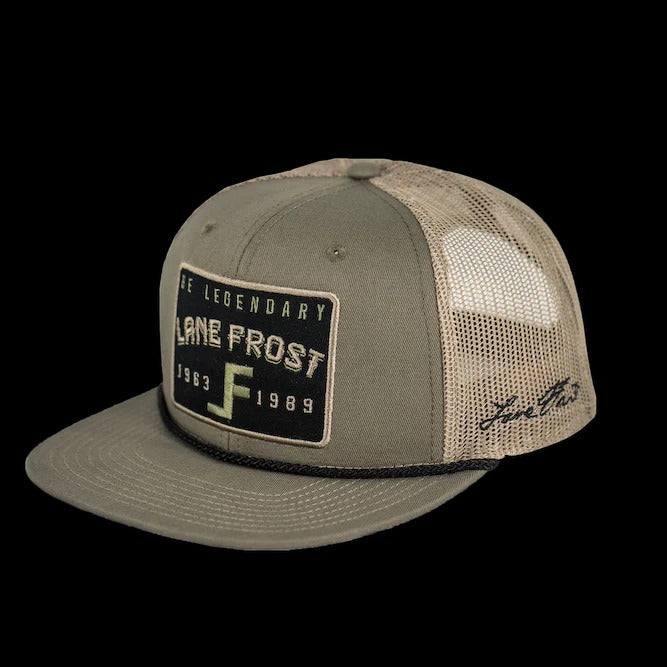 The Shooter Hat by Lane Frost in Moss/Tan