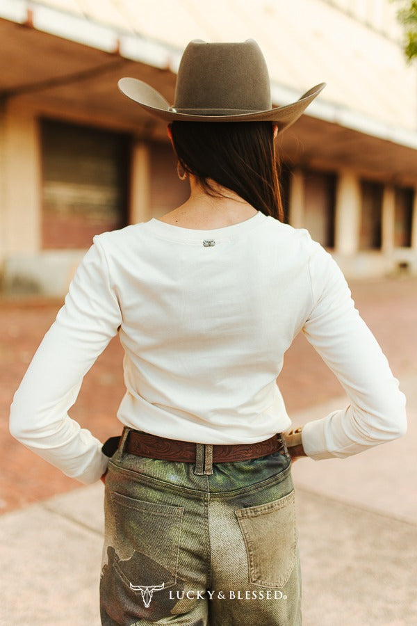 The White Sands Long Sleeve Quarter Concho By Lucky & Blessed