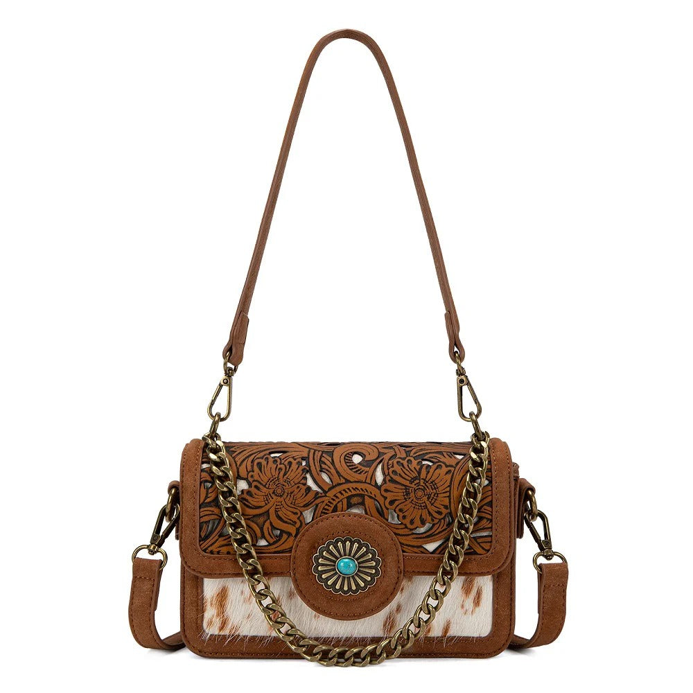 The Catalina Camrose Purse by Trinity Ranch - Caramel