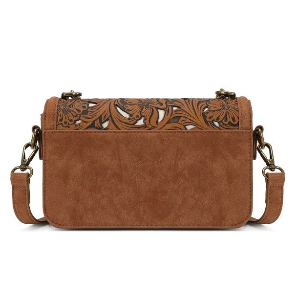 The Catalina Camrose Purse by Trinity Ranch - Caramel