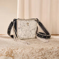 The Lucky Kentucky Cowhide Fringe Purse by Trinity Ranch - Black