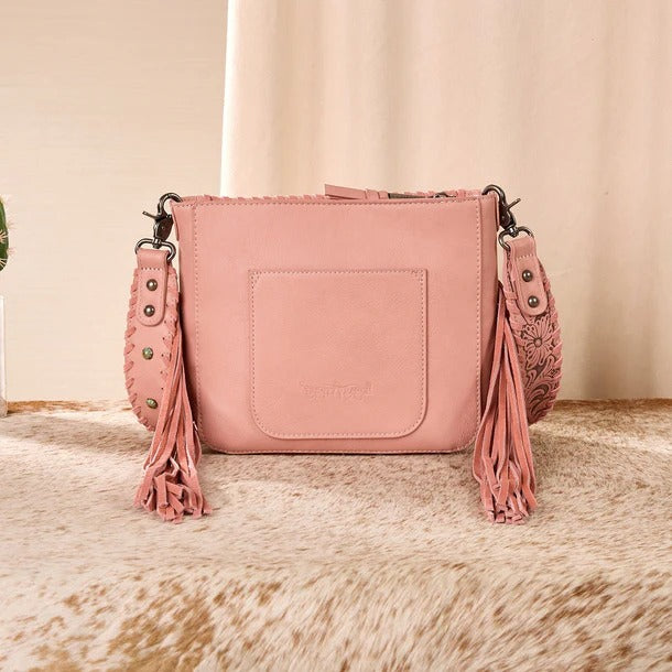 The Lucky Kentucky Cowhide Fringe Purse by Trinity Ranch - Strawberry